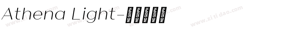Athena Light字体转换